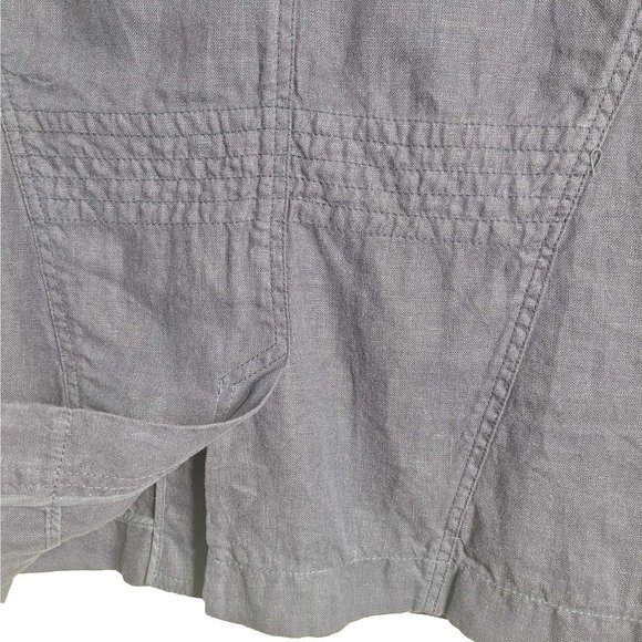 Poetry Linen Button Front Blazer Jacket Size 8 - Picture 6 of 11